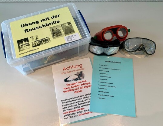 Box mit Rauschbille und Anleitung